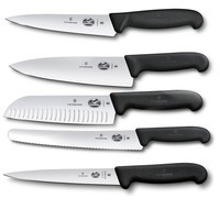 Набір кухонних ножів Victorinox Fibrox 6 пр з підставкою 5.1143.5