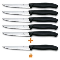 Фото Комплект кухонних ножів Victorinox Swiss Classic 6.7233.20 5 шт + 1 шт в подарунок