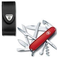 Комплект ніж Victorinox Huntsman Red 1.3713 + чохол для ножа Victorinox 4.0520.3