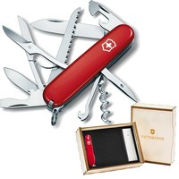 Фото Комплект Victorinox Ніж Huntsman Red 1.3713 + Подарункова коробка для ножа 91мм vix-2